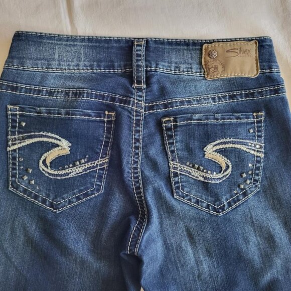 Silver Suki Mid Slim Bootcut Jeans - W27/L30 - Picture 4 of 13
